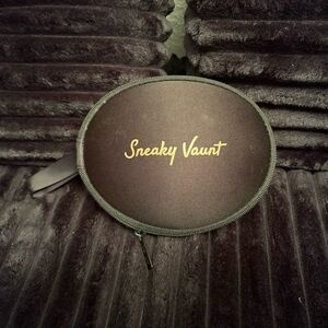 Black Pouch with Gold Branding